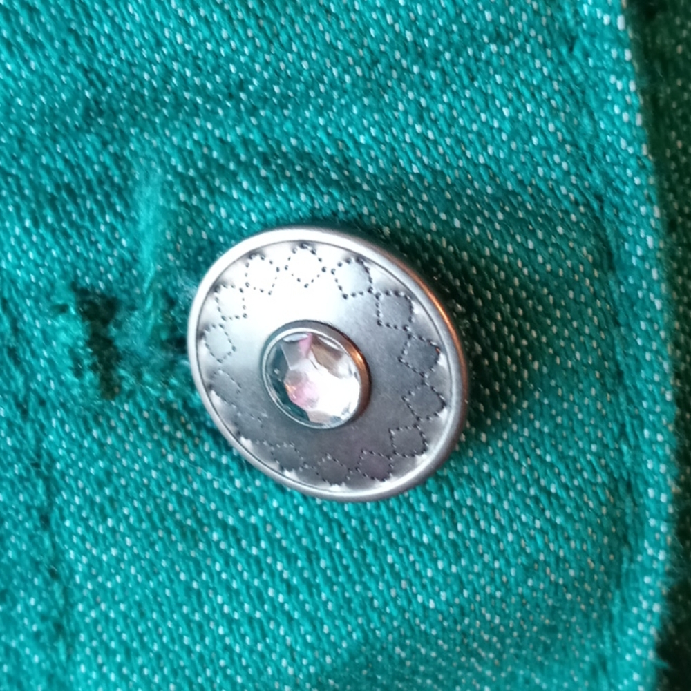D& Co Green Denim Jacket - Picture 3 of 5